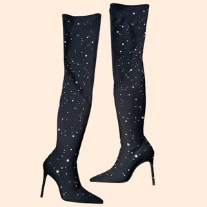 Stuart Weitzman Ultrastuart Cosmic Crystal Boots
